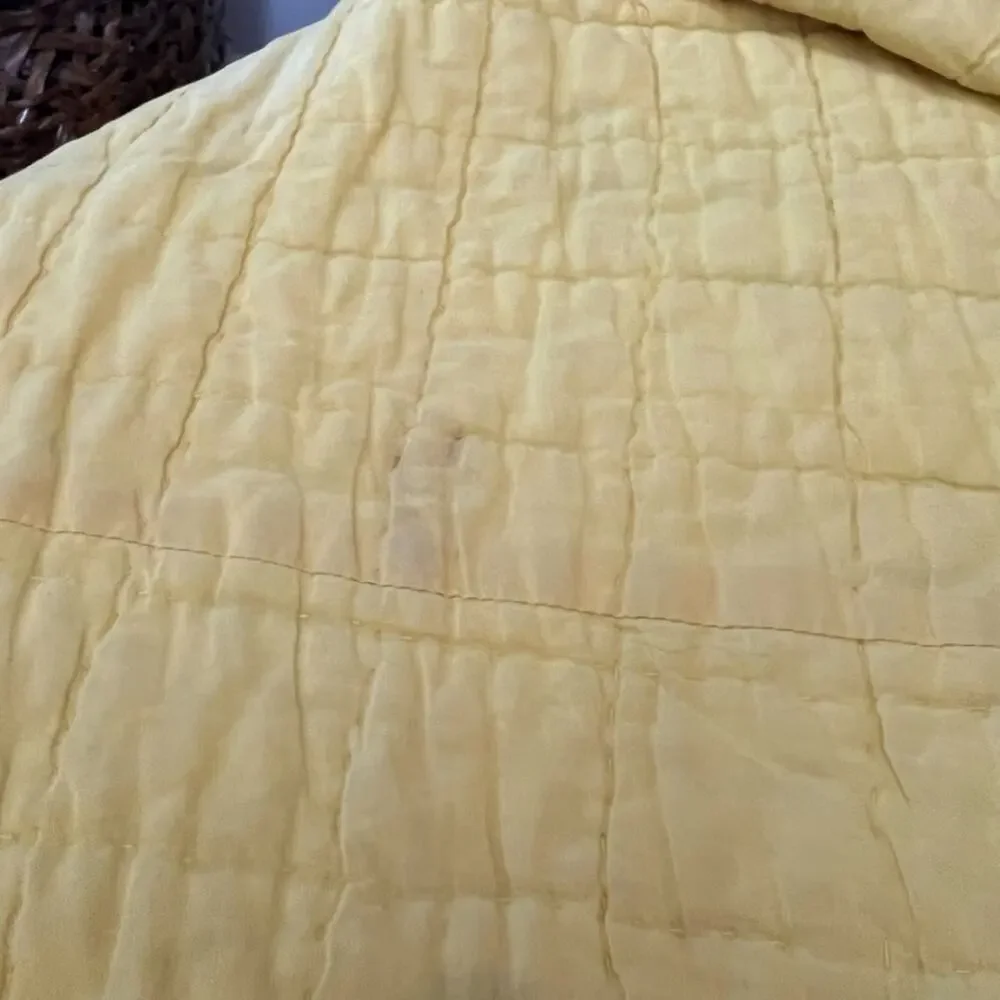 Vintage LNT Home Quilt Square Plaid Patchwork Reversible 88